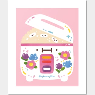 Floral Rice Cooker Posters and Art